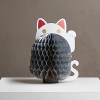 Pet-Friendly Fortune Cat Paper Diffuser Set 50ml - Cat Grass & Lavender