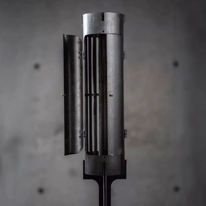 Industrial Metal Candle Stand