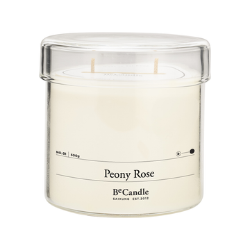 Scented Candle, 500g - No. 01 Peony Rose