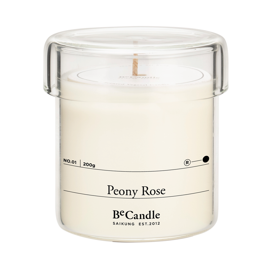 Scented Candle, 200g - No. 01 Peony Rose