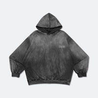 Sketch Kuromi Washed Graphic Hoodie Faded Black