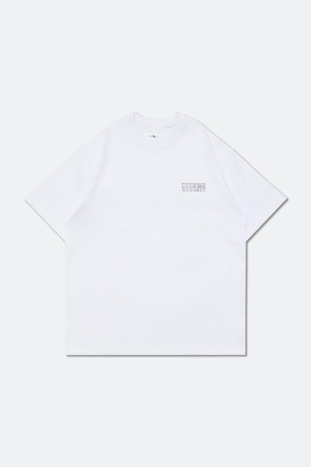 Sketch Kuromi Washed Graphic Tee White