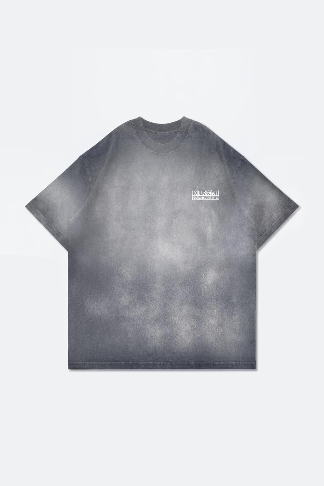 Sketch Kuromi Washed Graphic Tee Faded Black