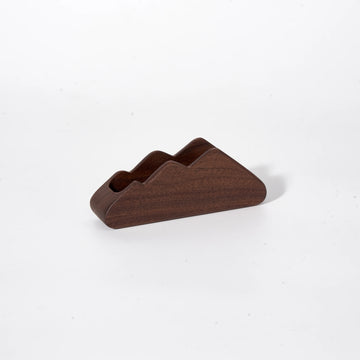 Mokuomo Mokusei Mountain Shape Wooden Name Card Place Holder