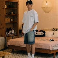 Sketch Kuromi Washed Graphic Tee White