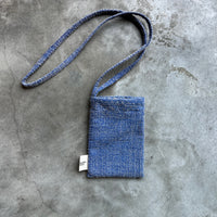 Needle punched phone pouch - Blue
