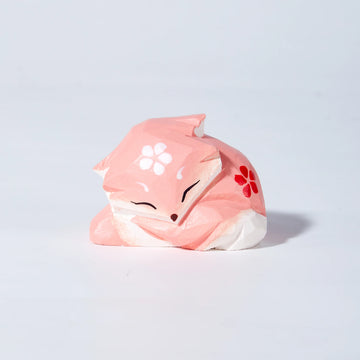 Mokuomo Tajo Carved Wooden Fox