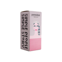 Simple People Simple Story AME Eau De Parfum 50ml packaging box by Formulum at BeCandle - illustrated art design box with checkered pattern.