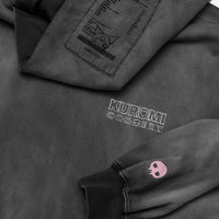 Sketch Kuromi Washed Graphic Hoodie Faded Black