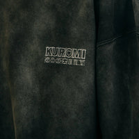 Sketch Kuromi Washed Graphic Hoodie Faded Black